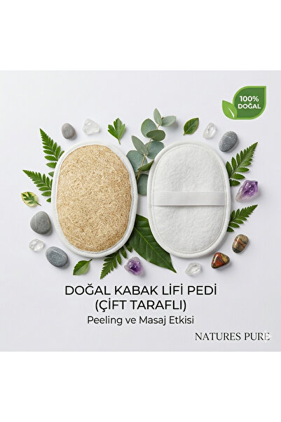 Store ℅ 100 Doğal Kabak Kesesi Lif Selülite Batık ve Karşı