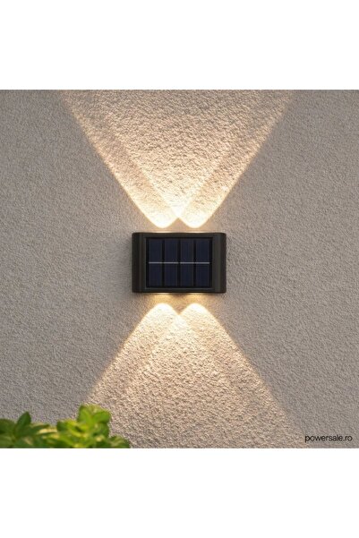 OEM Set 6 x Lampă Solară de Perete Exterior cu 4 LED-uri, Senzor de Mișcare, ...