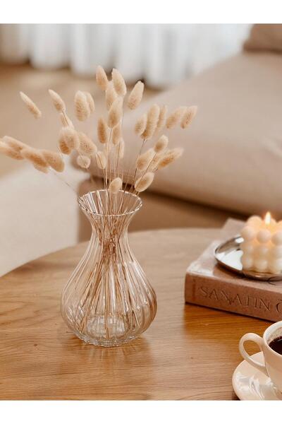 Hestia Home Vază decorativă din sticlă Pera - Vază decorativă elegantă pentru...