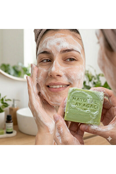 my rose 100% Natural Tea Tree Soap Set of 2 - Anti-Acne and Anti-Pore Tightening