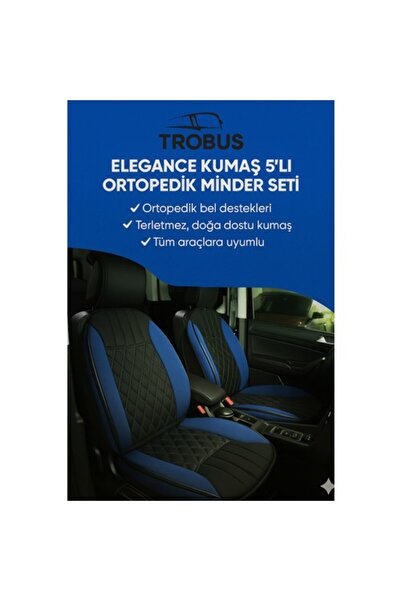 TROBUS Elegance Orthopedic Car Seat Cushion Set of 5, Universal, Airbag Compa...