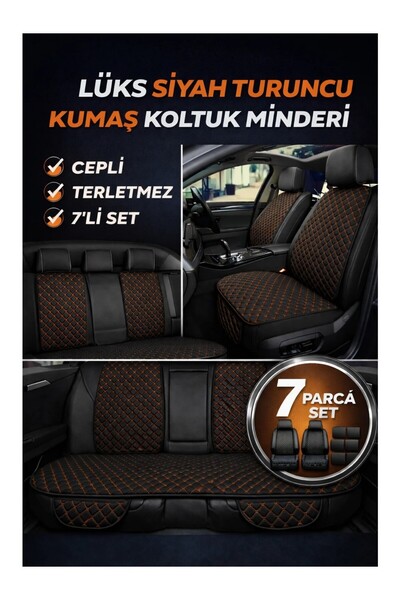 TROBUS Universally Compatible Fabric Seat Cushion Quilted Pattern Anti-Sweat ...