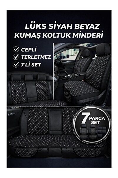 TROBUS Universally Compatible Fabric Seat Cushion Quilted Pattern Anti-Sweat ...