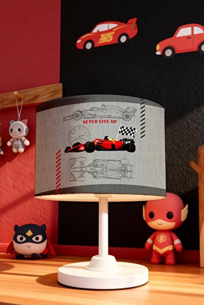 EVPANYA Judge of the Tracks Patterned Children's Room Lampshade