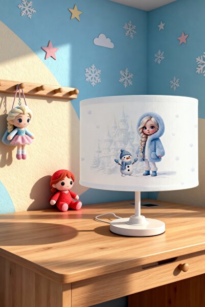 EVPANYA Magic Snow Princess Patterned Children's Room Lampshade