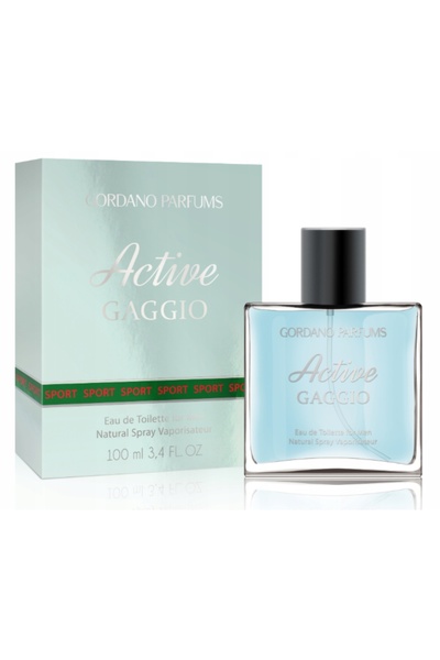 GORDANO PARFUMS Active & Gaggio Eau de Toilette for Men, 100 ml