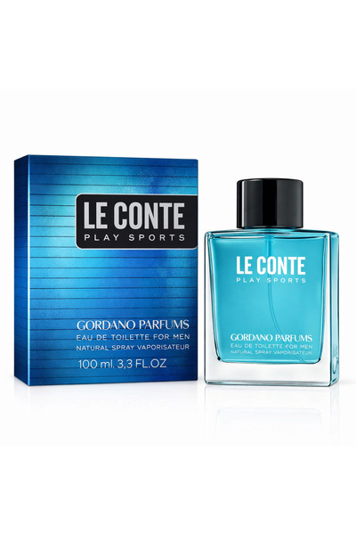 GORDANO PARFUMS LE CONTE PLAY SPORTS Eau de Toilette for Men, 100 ml
