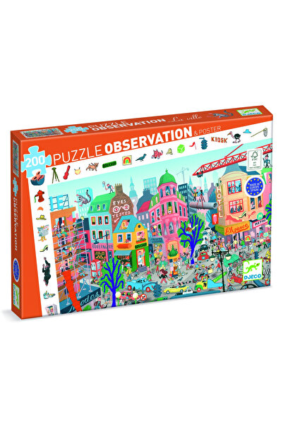djeco Puzzle observatie Orasul,