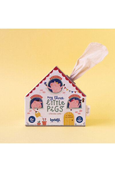 Londji Joc din lemn Cei trei purcelusi,