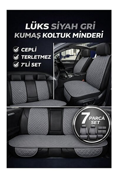 TROBUS Universally Compatible Fabric Seat Cushion Quilted Pattern Anti-Sweat ...