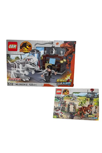 ADIRI SHOP 4 in 1 interactive building set - Dinosaur with car, 126 pieces, f...