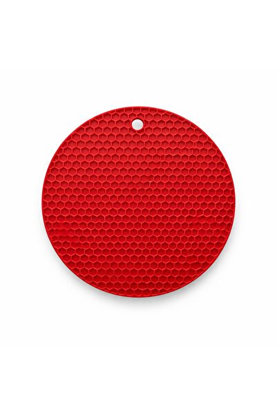 GRANİTLE İLERİ DÖNÜŞÜM 18 cm Red Silicone Trivet |   Multi-Purpose Use. Heat ...