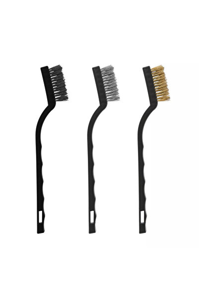 Handy Plastic and metal brush set 3pcs 17cm