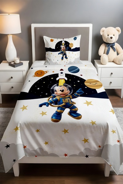 EVPANYA Mickey's Star Dust Patterned Single Baby Kids Pique Set