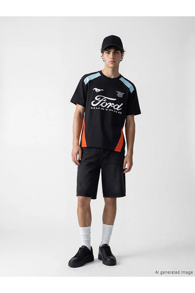 LC Waikiki LCWAIKIKI Classic Siyah Polo Yaka Pike Erkek Tişört