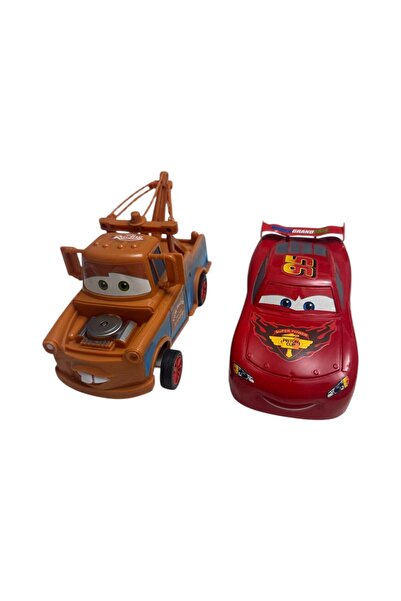 ADIRI SHOP Set of 2 Toy Cars, cartoon-inspired design, racing car and tow truck