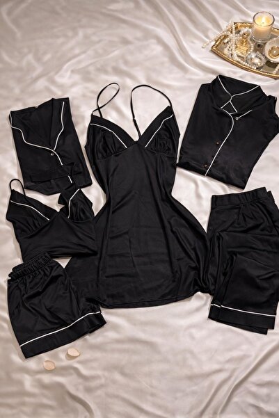 Modern Noir 6’lı Penye Pijama Seti