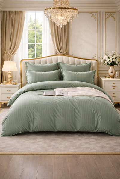 Damask Finet Bed Linen 6 Pieces, Fitted Sheet, 230x250 elastic, Hotel Luxury miniatura 3