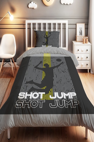 EVPANYA Dunk Time Patterned Single Baby Kids Bedding Set