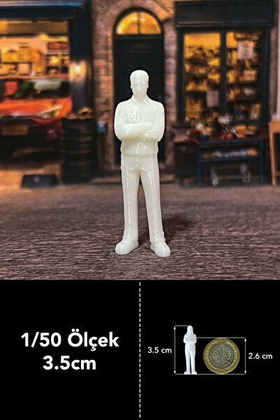 aysluka Minyatür Maket İnsan, 1 Adet, Maketler için Boyanabilir Maket İnsan