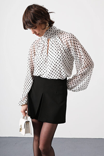 Sorridi Polka Dot Chiffon Blouse