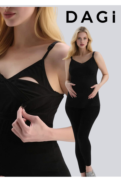 Dagi 2 Adet Ayarlanabilir Askılı & Pamuklu Lohusa Emzirme Atleti - Esnek Konf...