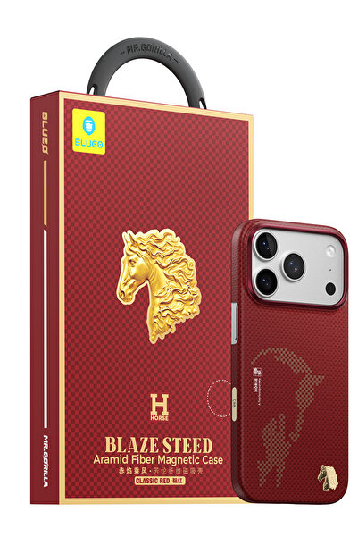 BLUEO iPhone 17 Pro Max Compatible Blaze Steed Aramid Fiber Magnetic Case