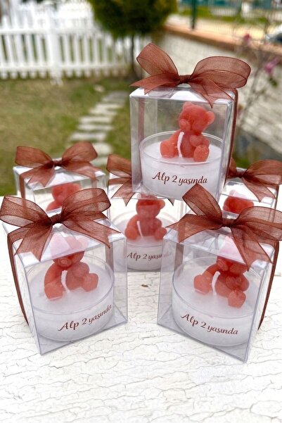 TATLI TELAŞLAR 22 Bebek Hediyeliği Ayıcık Mum- Yeni Doğan Hediyeliği- Doğum G...