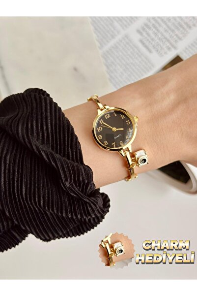 MERW Vanessa Model Camera White Charm Women's Wristwatch with Gift