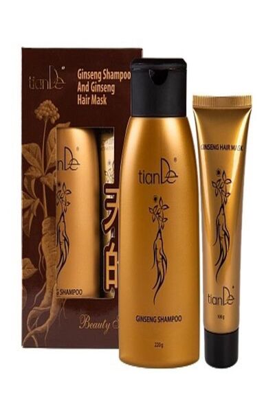 TianDe Set cu șampon și mască de păr cu ginseng.Reparare completa a parului,