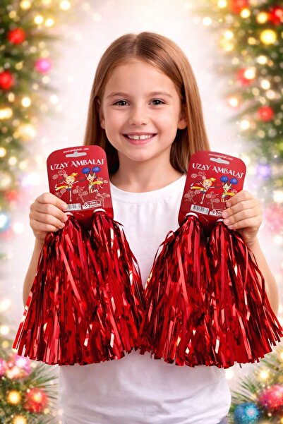 hamiyetkirtasiye 1 Çift Kırmızı 23 Nisan Gösteri Ponponu