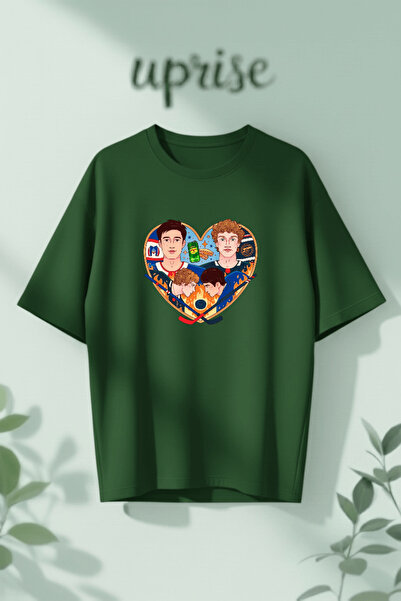 Vordevia Heated Rivalry Printed Cotton Oversize T-Shirt