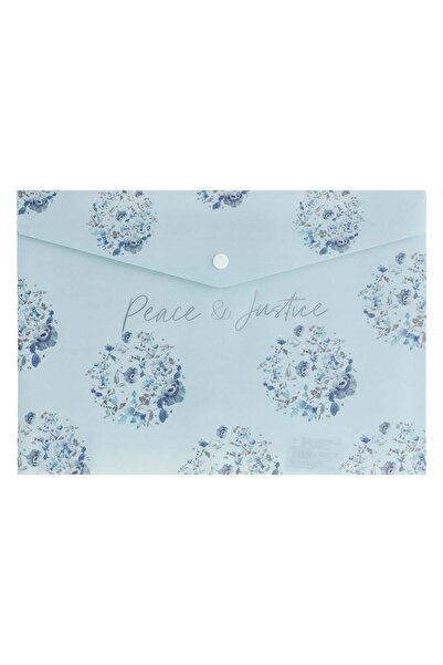 OEM Ciel Floral Plastic Folder with Message & Staple 33.5x24cm