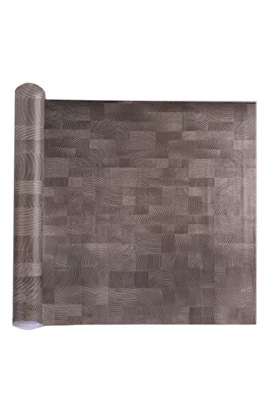 OEM Brown Plastic Furniture Sticker with Embossed Pattern Roll 2mx45cm