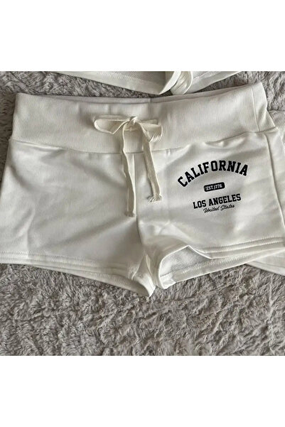 Gofeel California Lettered Mini Shorts