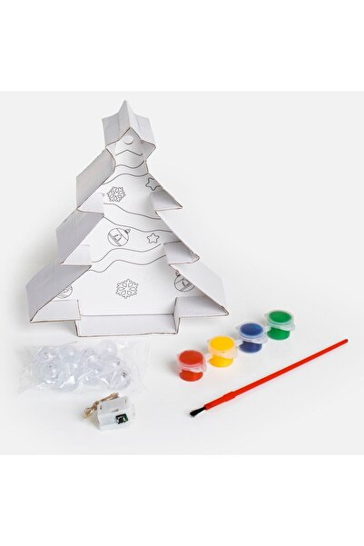 OEM Δημιουργικό Σετ Χριστουγεννιάτικου Δέντρου με Φωτιζόμενες Μπάλες LED & Χρ...