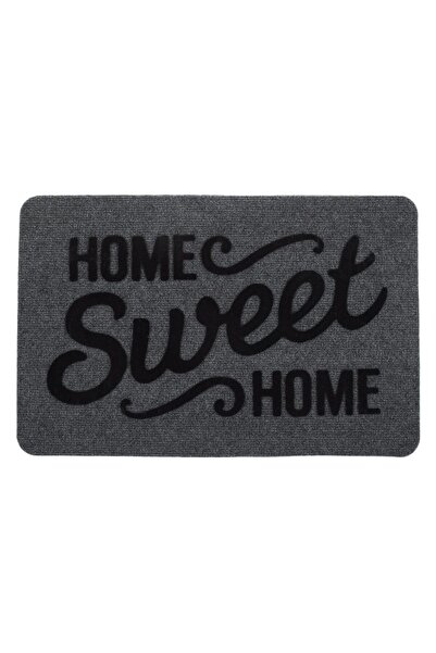 OEM Γκρι χαλάκι εισόδου  "Home Sweet Home " 60x40εκ.