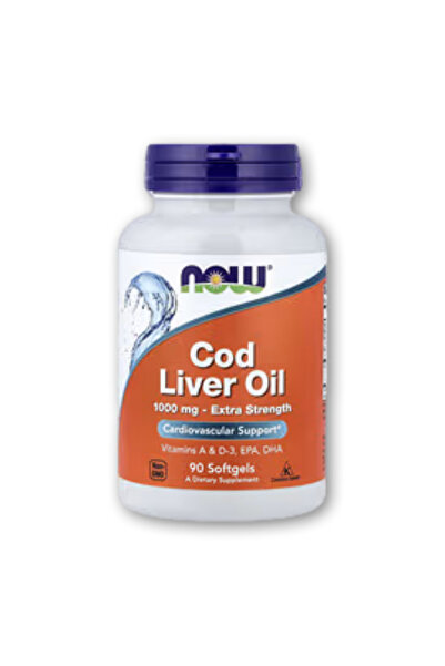 NOW F Now Foods ‏   Cod Liver Oil, 90 Softgels (1,000 Mg Per Softgel)