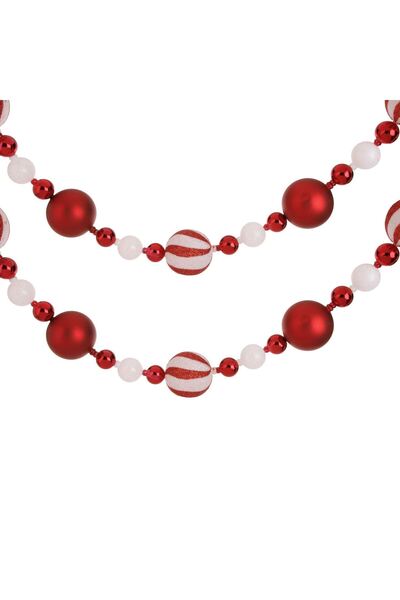 OEM Διακοσμητική Χριστουγεννιάτικη Γιρλάντα με Καραμελένιες Μπάλες (6 εκατοστ...