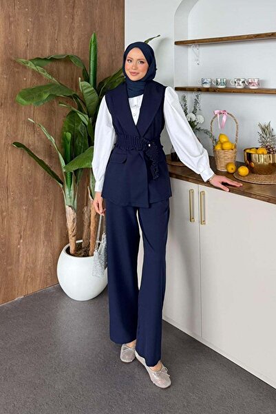 Hazamoda Ελαστική φόρμα Hicran σε μπλε ναυτικό