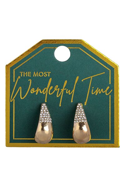 OEM Cercei Picatura de Culoare Aurie cu Stras pentru Femei