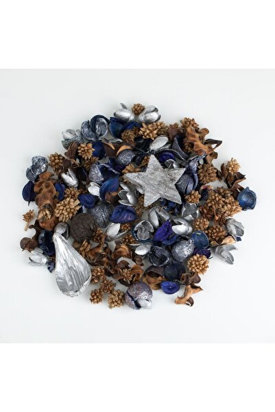 OEM Potpurri Decorativ de Craciun Argintiu Albastru cu Aroma de Pudra 120g