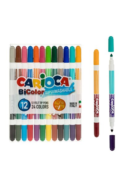 OEM Set Carioci Lavabile Carioca Bicolore - 12buc