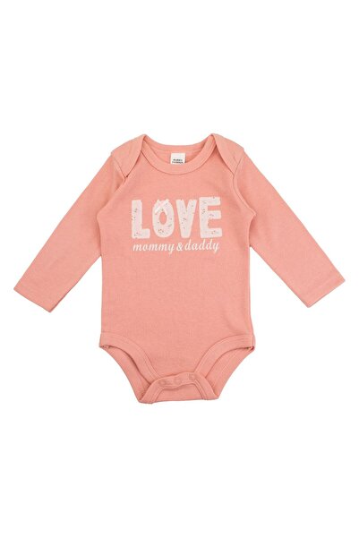 OEM Body din Bumbac Roz ”Love” pentru Bebelusi 18-24 Luni