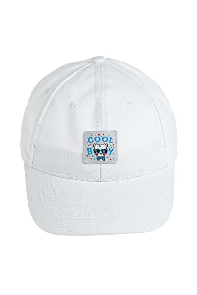 OEM White Cotton Cap for Children "Cool Boy"