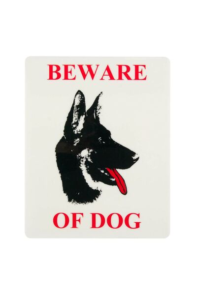 OEM Autocolant indicator  "Atenție la câine " 20.5x25cm