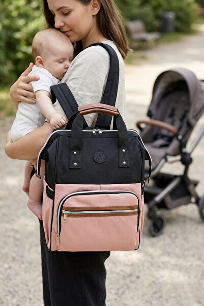 FOCUX -06 Mother Care Baby Bag Mother Bag Backpack Gülkurusu