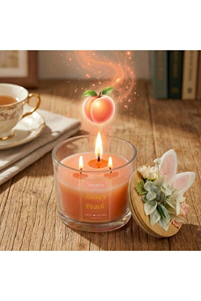 OEM Αρωματικό κερί σε δοχείο με καπάκι κουνελάκι Ø11x8.5 εκατοστά