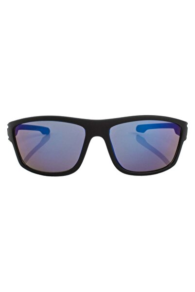 OEM Γυαλιά ηλίου με μαύρο σκελετό, μπλε φακούς και μαύρους βραχίονες για παιδιά.