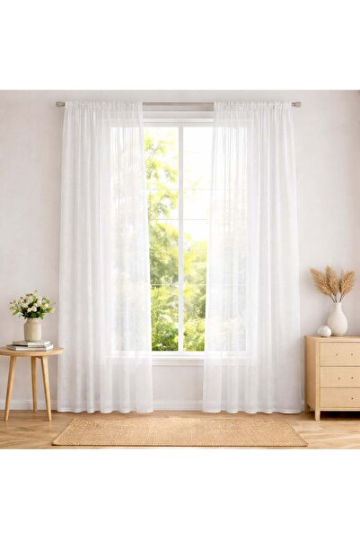 OEM Perdea Alba cu Banda 140x260cm